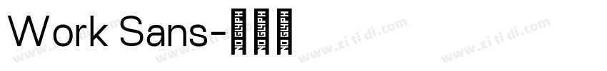 Work Sans字体转换